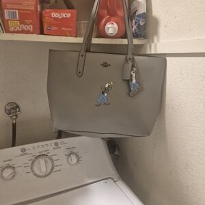 Coach X Disney Goofy Tote With Charm